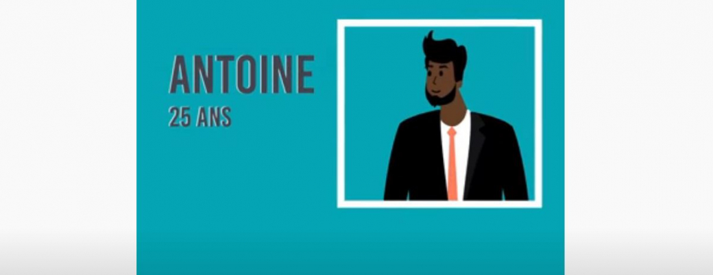 Vidéo d'Antoine, 25 ans, chargé de clientèle entreprises