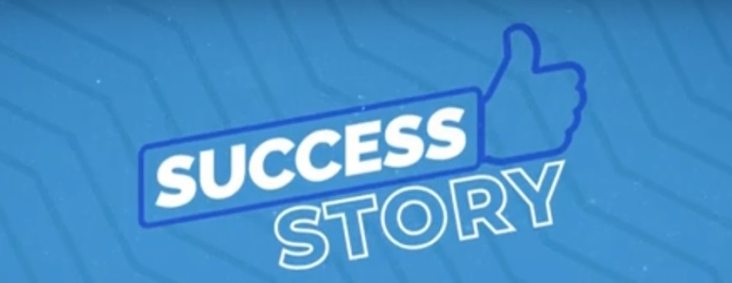 Écran d'accueil de la vidéo Success Story