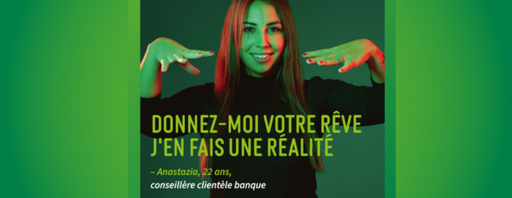 Anastazia, conseillère clientèle banque 