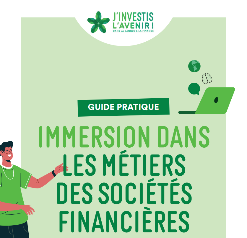 couverture du guide pratique Immersion dans les métiers des sociétés financières