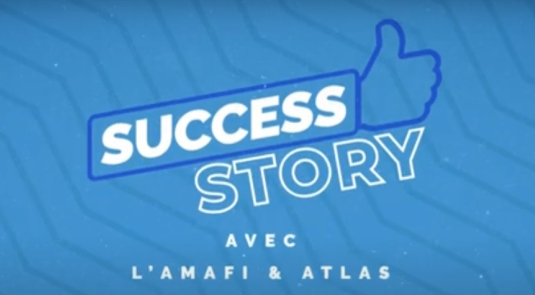 Écran d'accueil de la vidéo Success Story